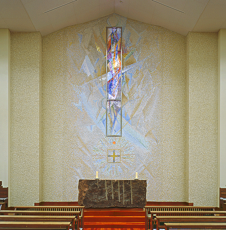 倉敷カソリック教会 壁画モザイク